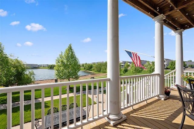 1017 Kilderkin Way, Saint Charles, MO 63301 - balcony with a water view