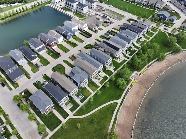 1017 Kilderkin Way, Saint Charles, MO 63301 - aerial overview of property's location with nearby suburban area and a large body of water