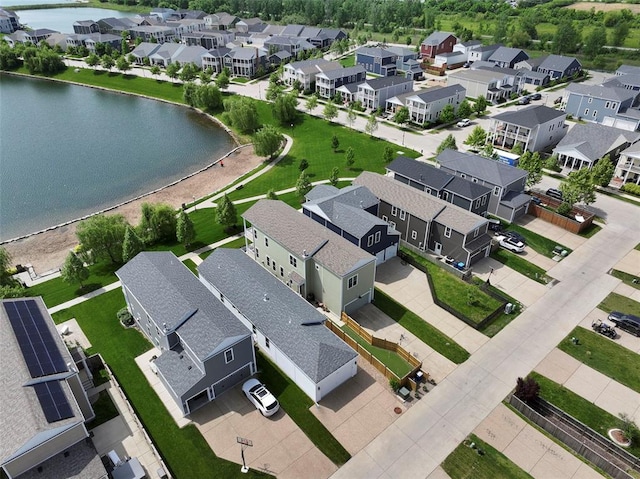 1017 Kilderkin Way, Saint Charles, MO 63301 - aerial perspective of suburban area with a large body of water