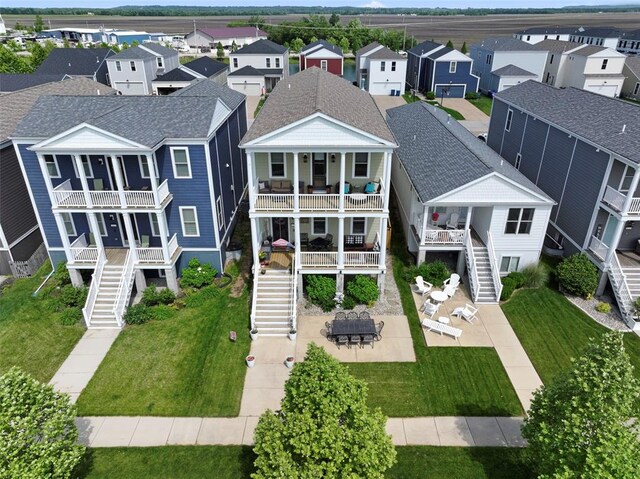1017 Kilderkin Way, Saint Charles, MO 63301 - aerial perspective of suburban area
