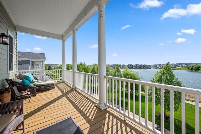 1017 Kilderkin Way, Saint Charles, MO 63301 - deck featuring a water view