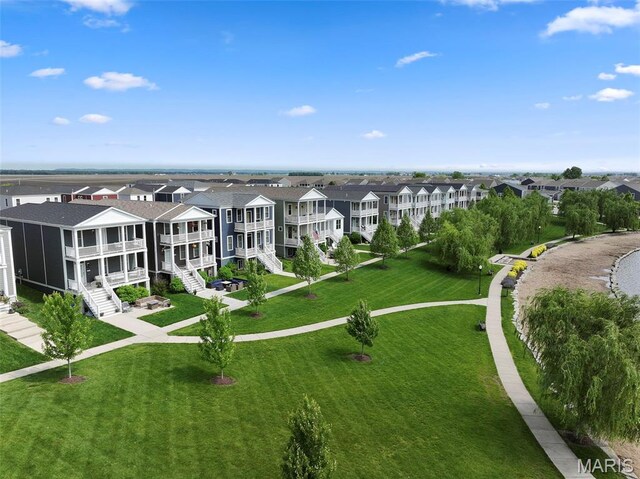 1017 Kilderkin Way, Saint Charles, MO 63301 - aerial perspective of suburban area