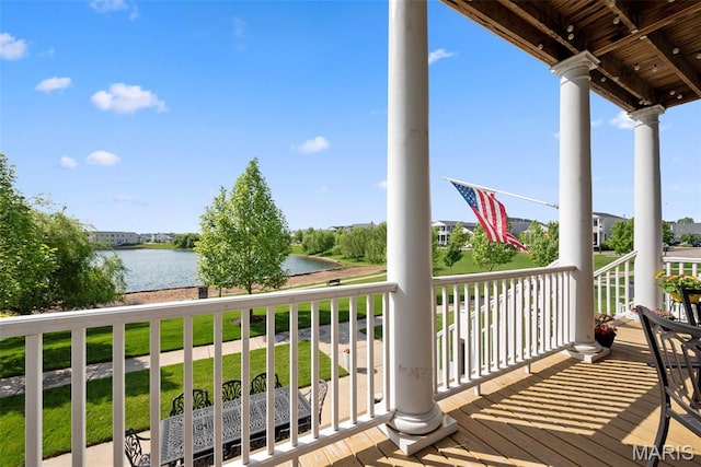 1017 Kilderkin Way, Saint Charles, MO 63301 - balcony with a water view