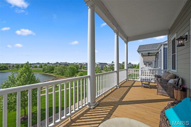 1017 Kilderkin Way, Saint Charles, MO 63301 - balcony with a water view