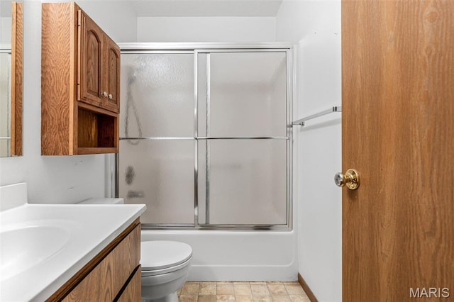 101 Carnegie Ct, Valley Park, MO 63088 - bathroom with vanity, toilet, and combined bath / shower with glass door