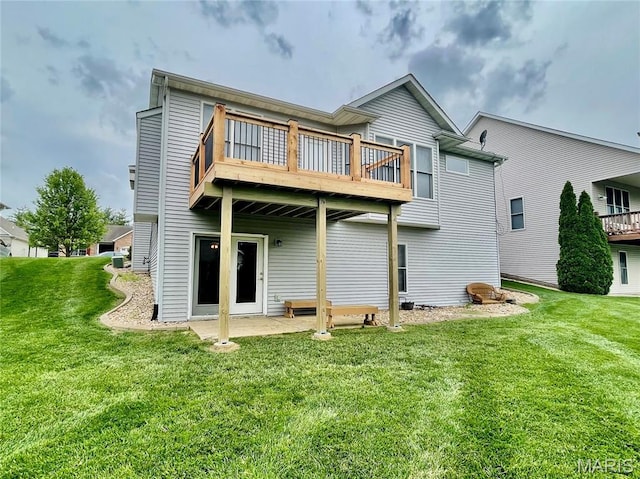 2087 Hawks Landing Dr, Lake St Louis, MO 63367 - rear view of house featuring a yard and a patio area