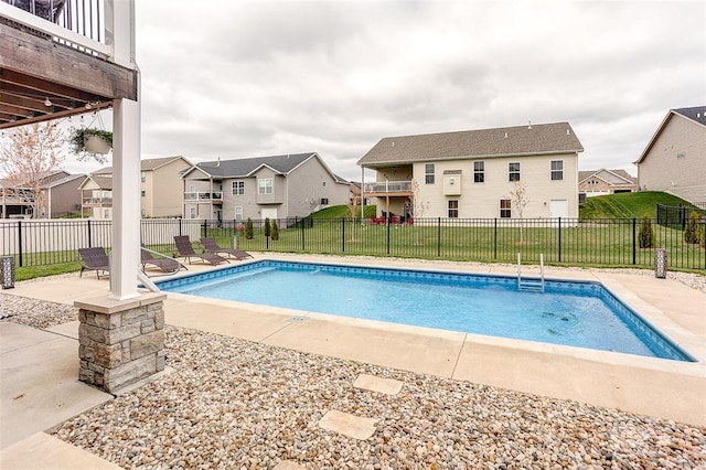 223 Ellington Ct, Glen Carbon, IL 62034 - view of swimming pool with a residential view and a patio area