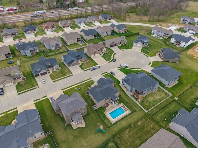 223 Ellington Ct, Glen Carbon, IL 62034 - aerial view of property and surrounding area with nearby suburban area