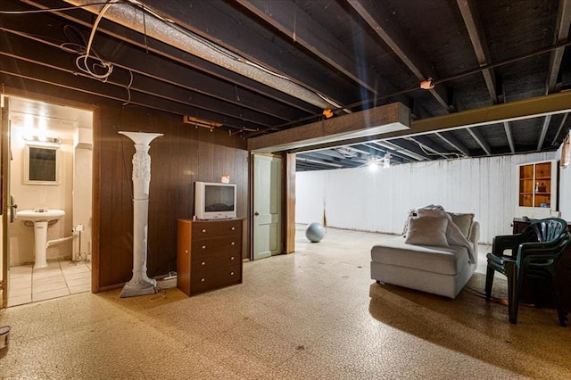 930 Laredo Ave, Saint Louis, MO 63138 - below grade area featuring a sink