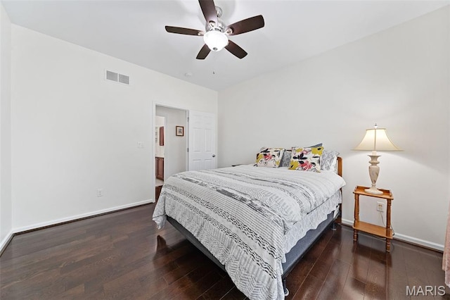 38 Crystal Manor Ct, Wentzville, MO 63385 - bedroom with wood-type flooring, baseboards, and ceiling fan