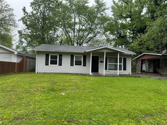 124 Saint James Ln, Cahokia, IL 62206 - view of front of house with a chimney