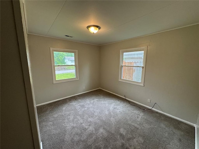 124 Saint James Ln, Cahokia, IL 62206 - empty room featuring carpet floors, baseboards, and ornamental molding