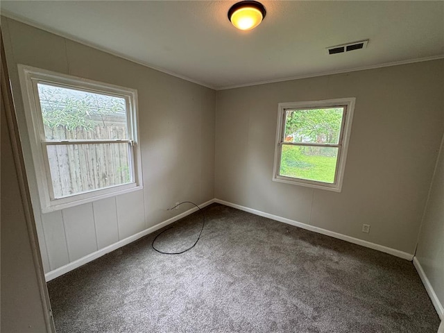 124 Saint James Ln, Cahokia, IL 62206 - spare room featuring carpet floors, baseboards, and ornamental molding