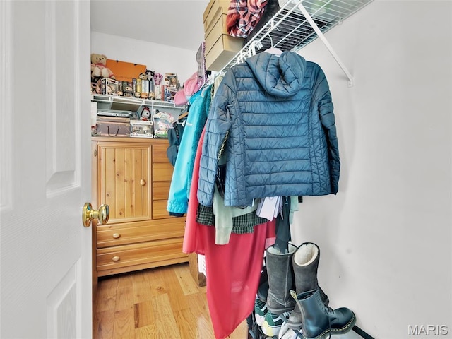 1165 Nooning Tree Dr, Chesterfield, MO 63017 - spacious closet with wood finished floors