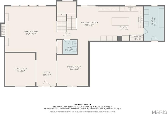 1165 Nooning Tree Dr, Chesterfield, MO 63017 - property floor plan
