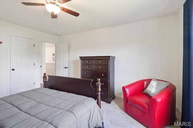 800 Boulder Crest Ct, Eureka, MO 63025 - bedroom featuring carpet floors, a ceiling fan, and baseboards
