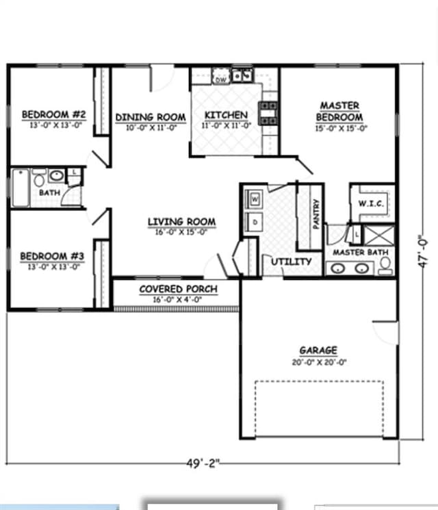 610 York St, Crocker, MO 65452 - floor plan / room layout