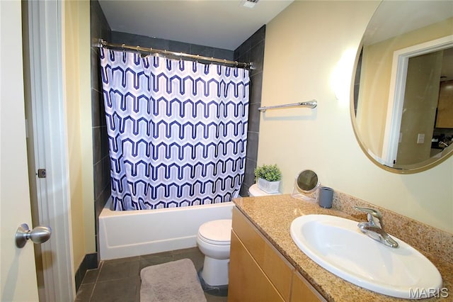 314 N Broadway Unit 603, Saint Louis, MO 63102 - bathroom featuring vanity, shower / bath combo, and tile patterned flooring