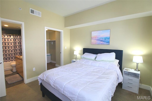 314 N Broadway Unit 603, Saint Louis, MO 63102 - bedroom featuring carpet floors, ensuite bath, a spacious closet, and a closet