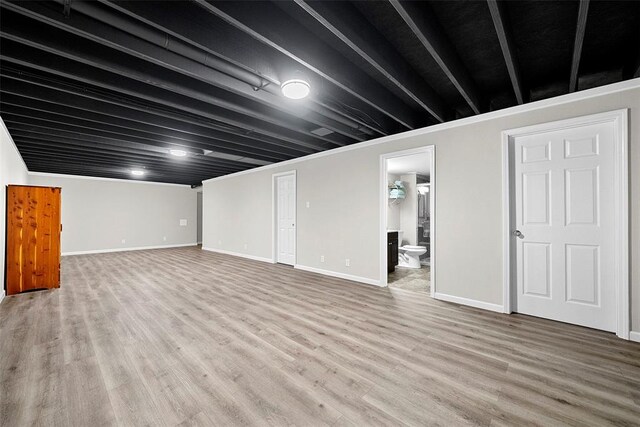 217 Arlington Dr, Moscow Mills, MO 63362 - finished basement with wood finished floors and baseboards