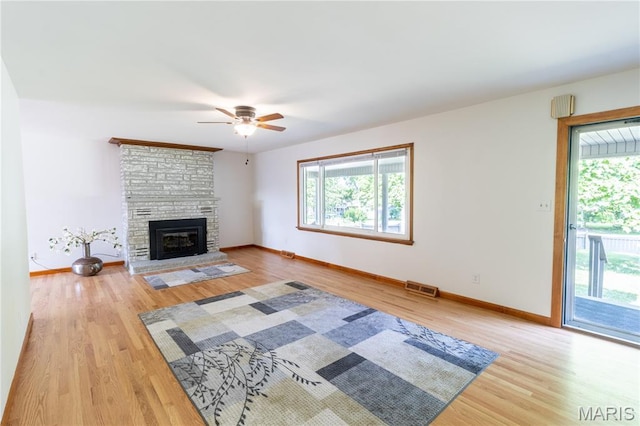 811 Bray Ave, Rolla, MO 65401 - unfurnished living room featuring light wood-style floors and baseboards
