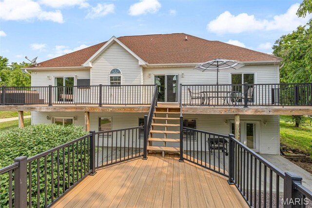 113 Riverwalk Dr, Desloge, MO 63628 - deck featuring stairway