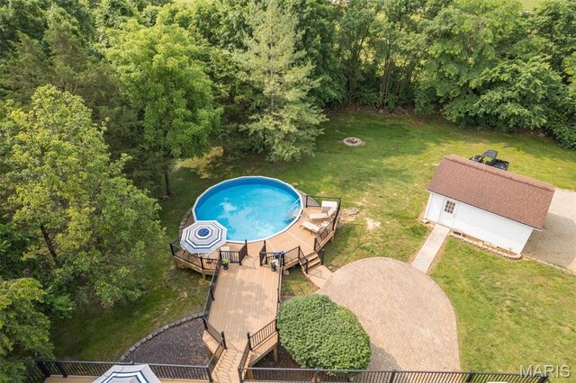 113 Riverwalk Dr, Desloge, MO 63628 - drone / aerial view of a pool