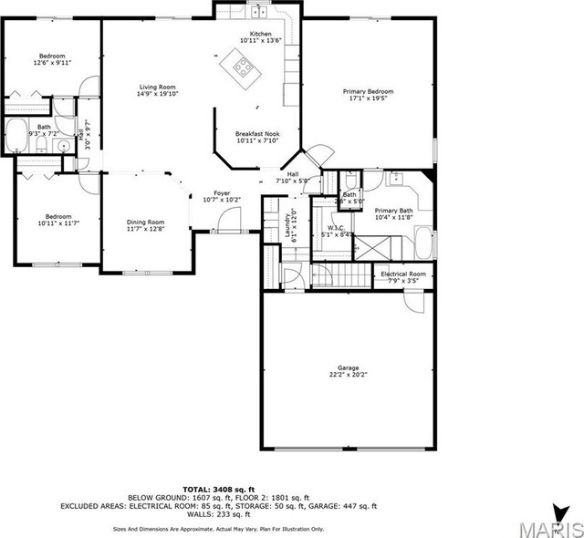 113 Riverwalk Dr, Desloge, MO 63628 - floor plan / room layout