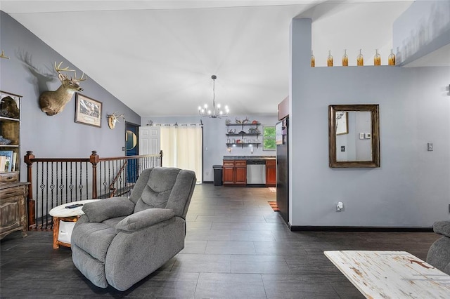 7172 Briarwood Dr, Cedar Hill, MO 63016 - living area with a chandelier