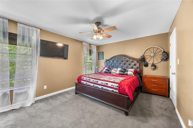 7172 Briarwood Dr, Cedar Hill, MO 63016 - carpeted bedroom featuring baseboards and ceiling fan