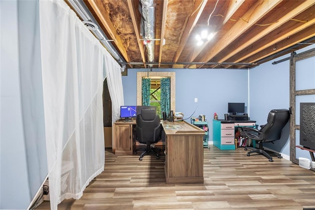 7172 Briarwood Dr, Cedar Hill, MO 63016 - office with light wood-style floors and baseboards