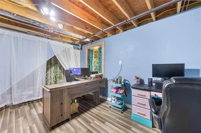 7172 Briarwood Dr, Cedar Hill, MO 63016 - office with wood finished floors and baseboards