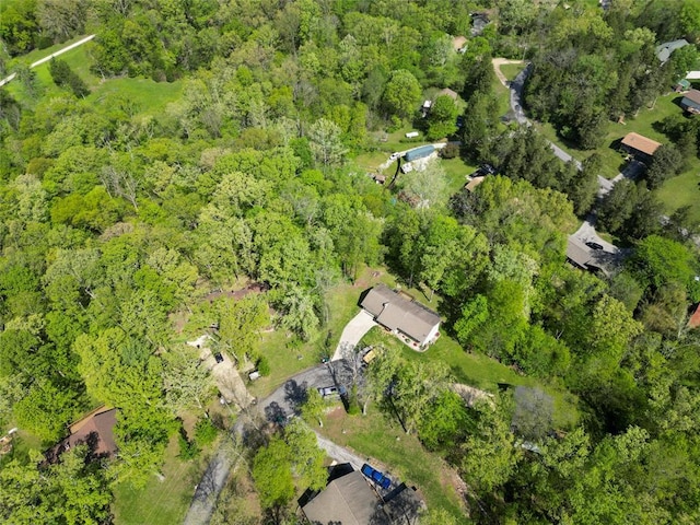 7172 Briarwood Dr, Cedar Hill, MO 63016 - drone / aerial view of a heavily wooded area