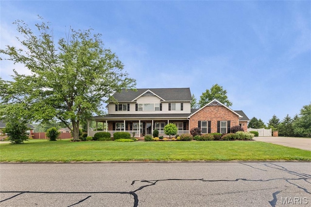 6517 Augies Way Pl, Millstadt, IL 62260 - view of front facade with brick siding and driveway