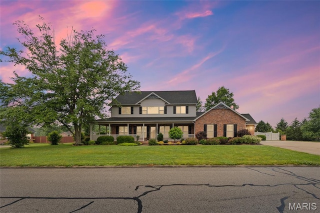 6517 Augies Way Pl, Millstadt, IL 62260 - view of front of house with brick siding and driveway