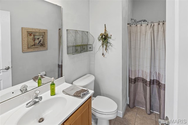 6517 Augies Way Pl, Millstadt, IL 62260 - full bath featuring vanity, tile patterned flooring, and curtained shower
