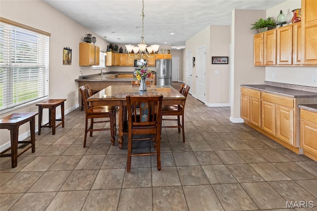 6517 Augies Way Pl, Millstadt, IL 62260 - dining room with a chandelier and recessed lighting