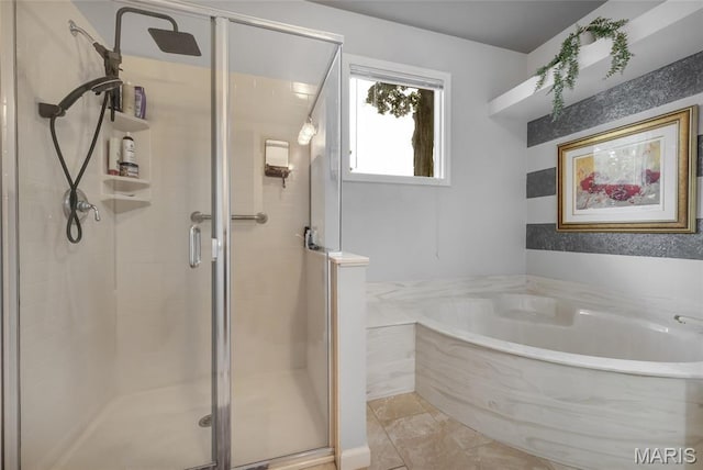 15 Eagles Way Ln, Lake St Louis, MO 63367 - full bathroom with a garden tub and a stall shower