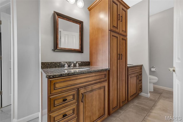 15 Eagles Way Ln, Lake St Louis, MO 63367 - bathroom with vanity and marble look tile flooring