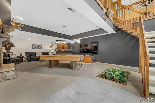 15 Eagles Way Ln, Lake St Louis, MO 63367 - recreation room featuring billiards and carpet floors