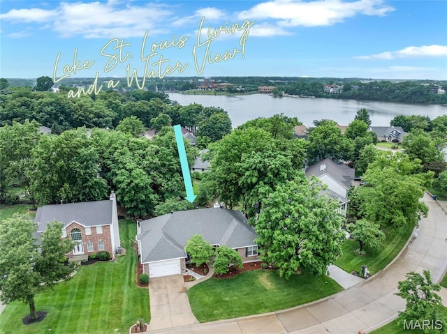 15 Eagles Way Ln, Lake St Louis, MO 63367 - aerial view of a large body of water