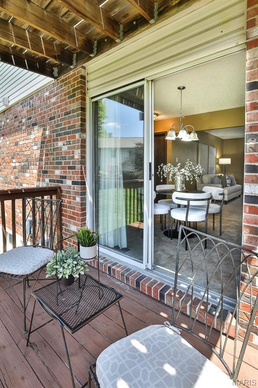 2223 Highland Hill Drive E, Saint Peters, MO 63376 - view of wooden deck