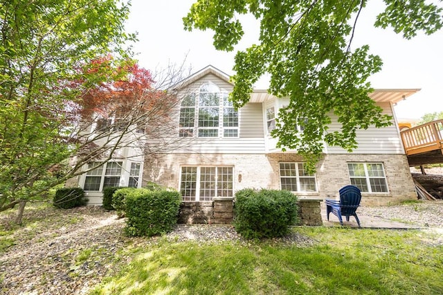 3 Wedgewood Ct, Edwardsville, IL 62025 - rear view of house with brick siding