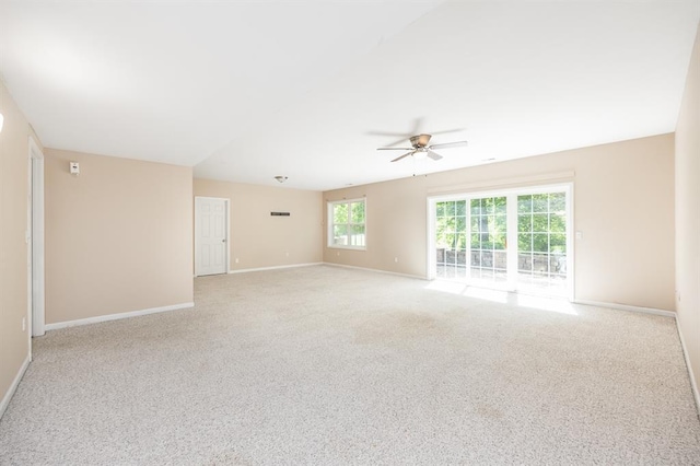 3 Wedgewood Ct, Edwardsville, IL 62025 - spare room featuring a ceiling fan, baseboards, and light carpet