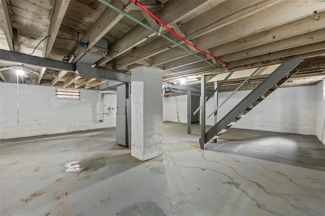 7348 Grand Dr, Pagedale, MO 63133 - below grade area with stairway