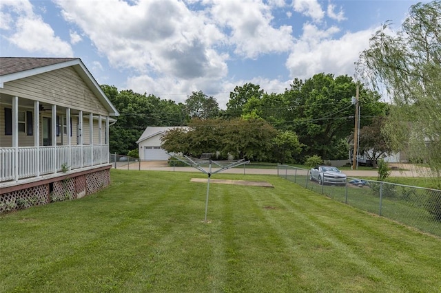 1111 Bluffview Dr, Desloge, MO 63628 - view of yard with a porch