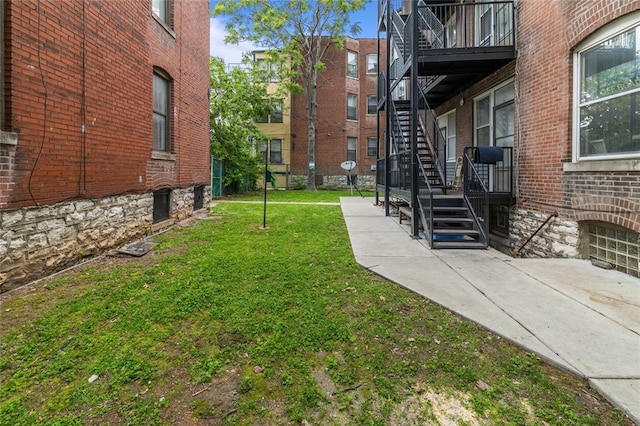 701 Limit Ave, University City, MO 63130 - view of grassy yard with stairs