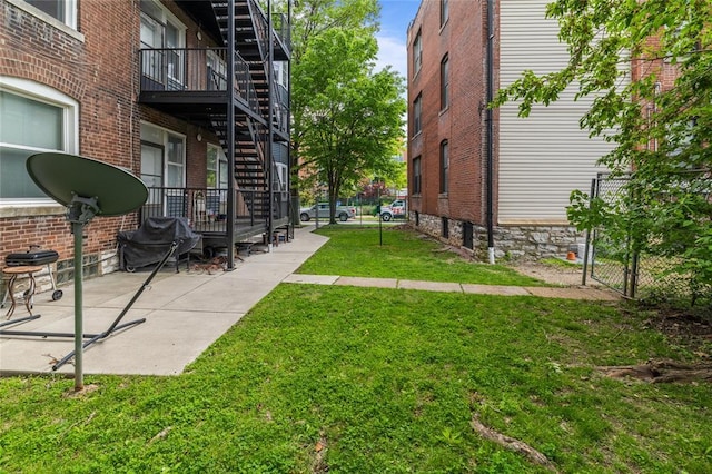 701 Limit Ave, University City, MO 63130 - view of yard with stairway and a patio area