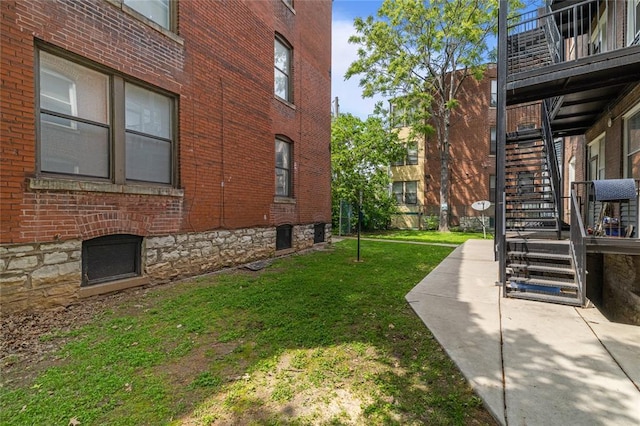 701 Limit Ave, University City, MO 63130 - view of grassy yard featuring stairway