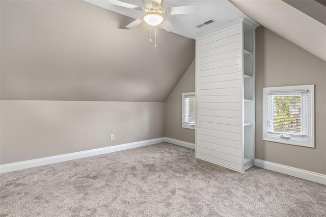 305 W 1st St, Farmington, MO 63640 - bonus room with vaulted ceiling, carpet, healthy amount of natural light, and baseboards